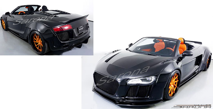 Custom Audi R8  Convertible Body Kit (2008 - 2012) - $4900.00 (Part #AD-010-KT)